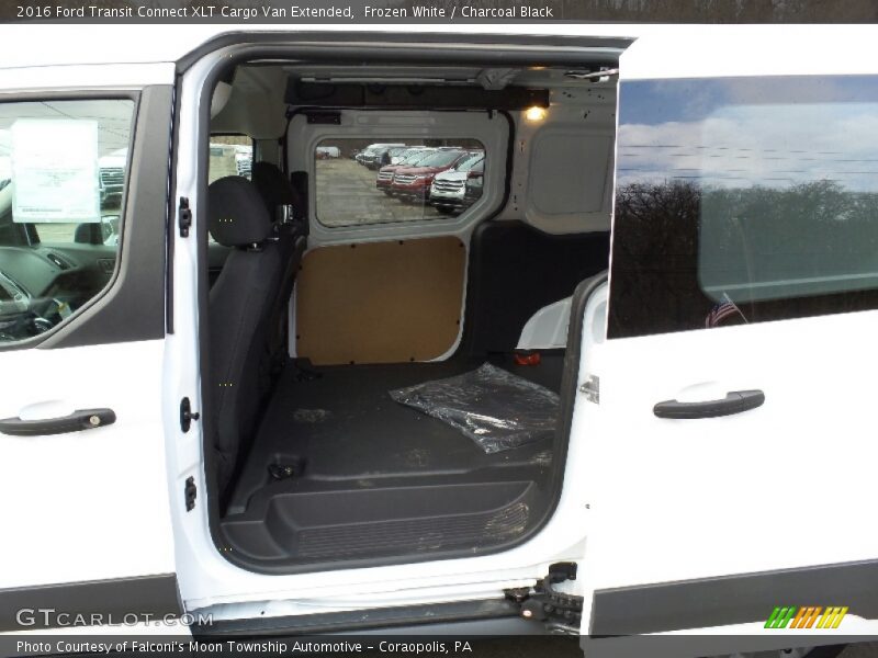 Frozen White / Charcoal Black 2016 Ford Transit Connect XLT Cargo Van Extended
