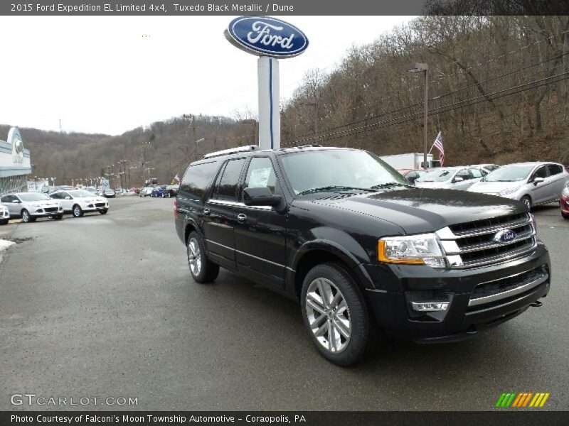 Tuxedo Black Metallic / Dune 2015 Ford Expedition EL Limited 4x4