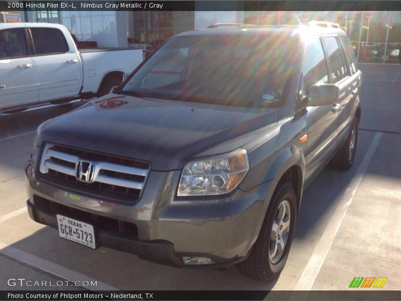 Nimbus Gray Metallic / Gray 2008 Honda Pilot EX-L