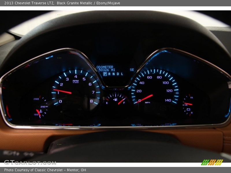 Black Granite Metallic / Ebony/Mojave 2013 Chevrolet Traverse LTZ