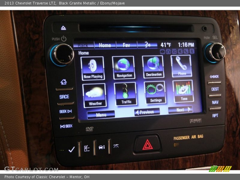 Black Granite Metallic / Ebony/Mojave 2013 Chevrolet Traverse LTZ