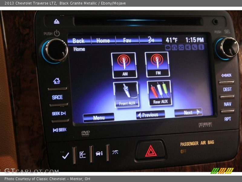 Black Granite Metallic / Ebony/Mojave 2013 Chevrolet Traverse LTZ