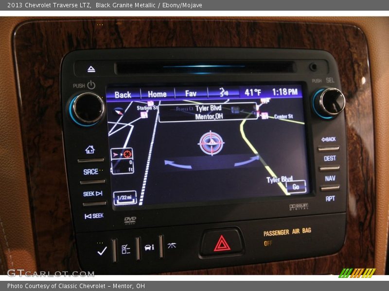 Black Granite Metallic / Ebony/Mojave 2013 Chevrolet Traverse LTZ