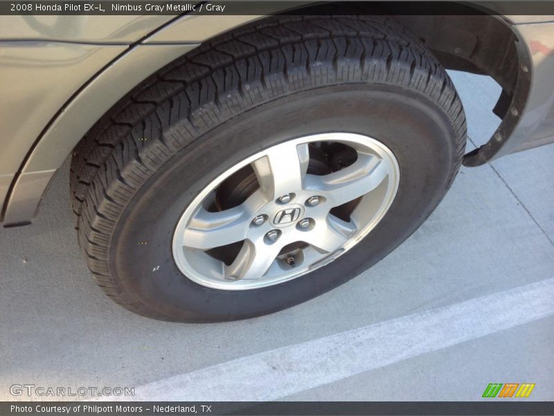 Nimbus Gray Metallic / Gray 2008 Honda Pilot EX-L