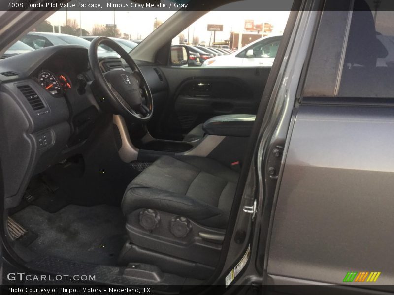 Nimbus Gray Metallic / Gray 2008 Honda Pilot Value Package