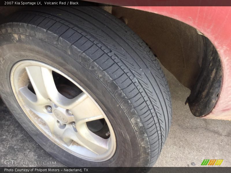 Volcanic Red / Black 2007 Kia Sportage LX