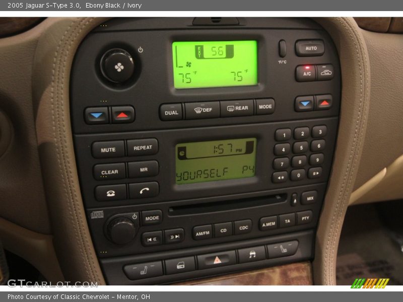 Ebony Black / Ivory 2005 Jaguar S-Type 3.0