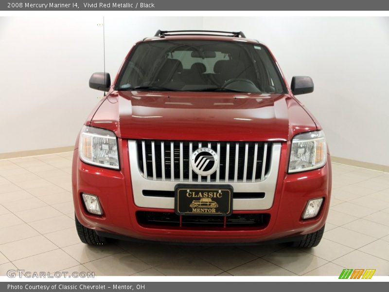 Vivid Red Metallic / Black 2008 Mercury Mariner I4