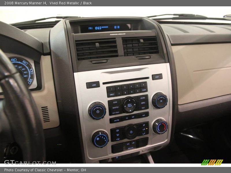 Vivid Red Metallic / Black 2008 Mercury Mariner I4