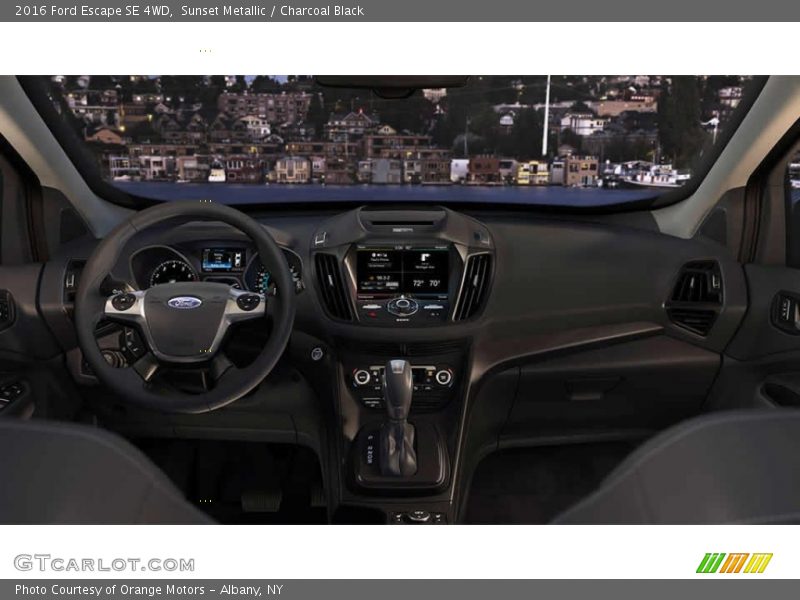 Sunset Metallic / Charcoal Black 2016 Ford Escape SE 4WD
