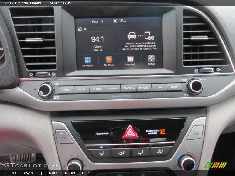 Silver / Gray 2017 Hyundai Elantra SE