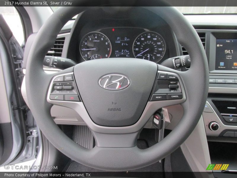Silver / Gray 2017 Hyundai Elantra SE