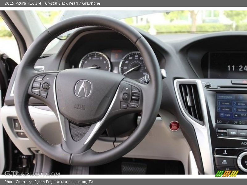 Crystal Black Pearl / Graystone 2015 Acura TLX 2.4