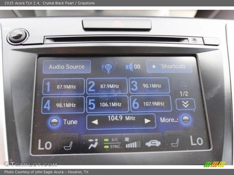 Crystal Black Pearl / Graystone 2015 Acura TLX 2.4