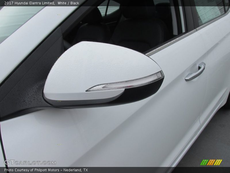 White / Black 2017 Hyundai Elantra Limited