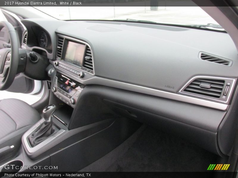 White / Black 2017 Hyundai Elantra Limited