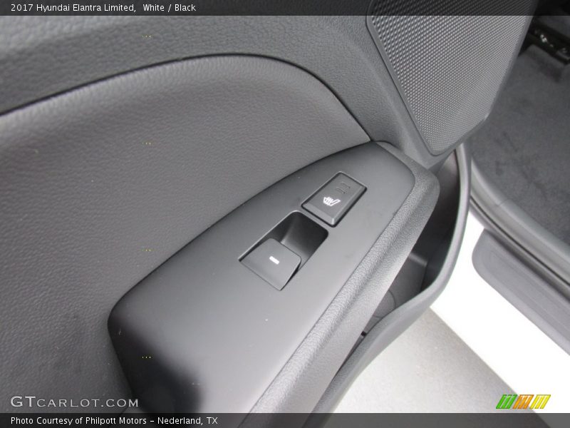 White / Black 2017 Hyundai Elantra Limited