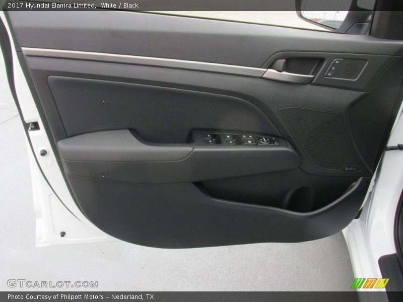 White / Black 2017 Hyundai Elantra Limited