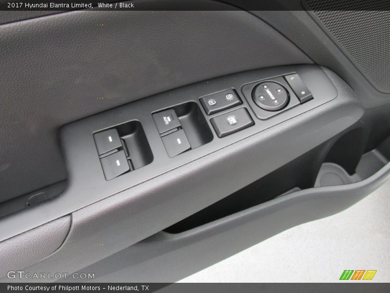 White / Black 2017 Hyundai Elantra Limited