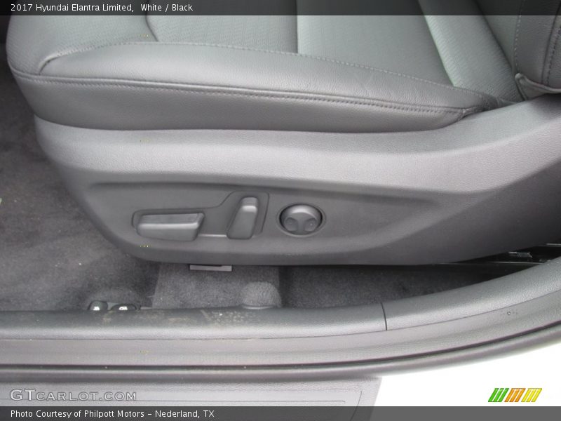 White / Black 2017 Hyundai Elantra Limited