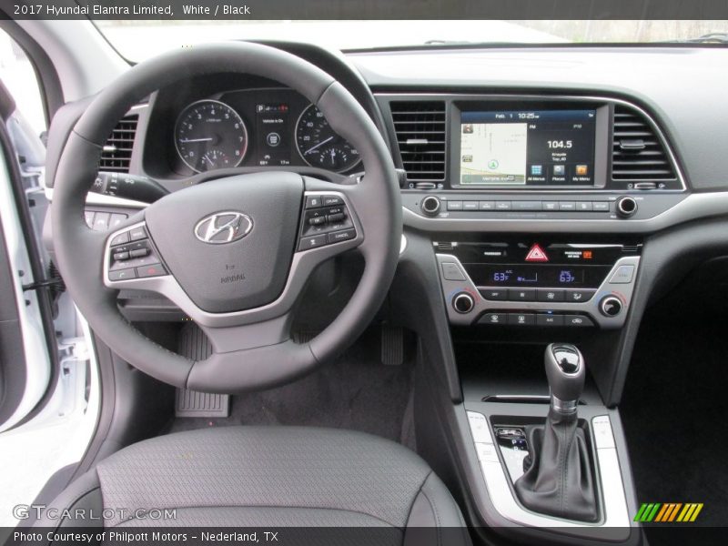 Dashboard of 2017 Elantra Limited