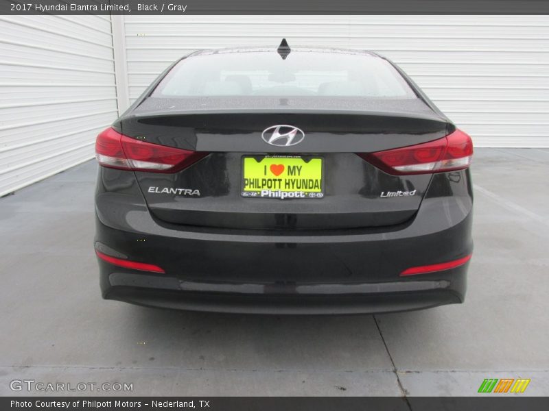 Black / Gray 2017 Hyundai Elantra Limited