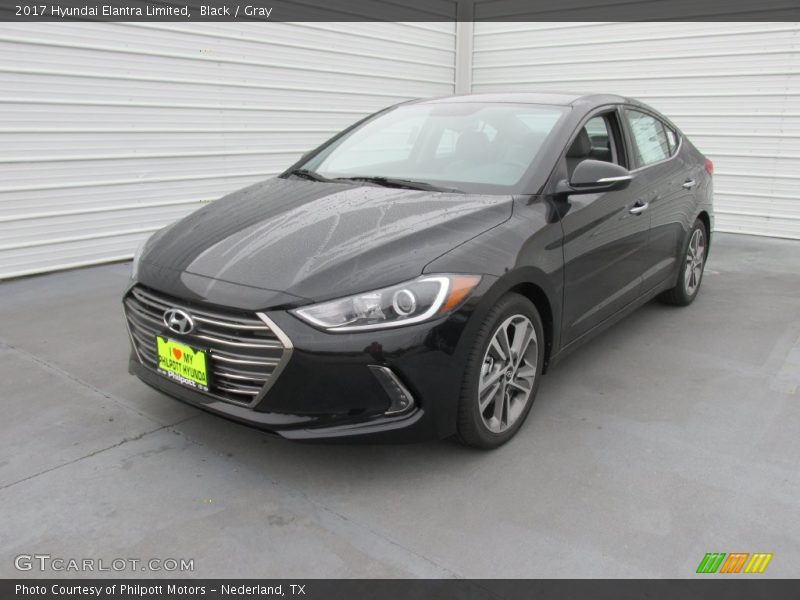 Black / Gray 2017 Hyundai Elantra Limited