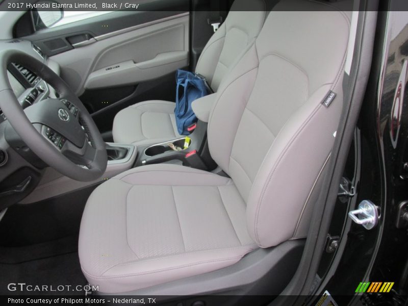 Black / Gray 2017 Hyundai Elantra Limited