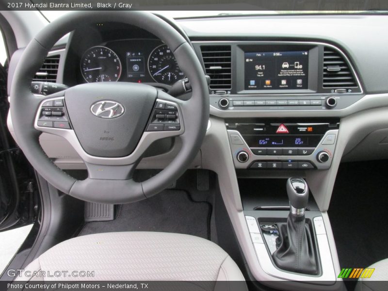 Black / Gray 2017 Hyundai Elantra Limited