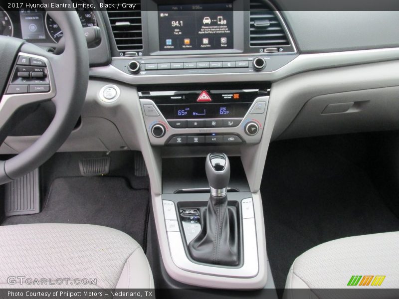 Black / Gray 2017 Hyundai Elantra Limited