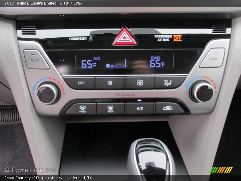 Black / Gray 2017 Hyundai Elantra Limited