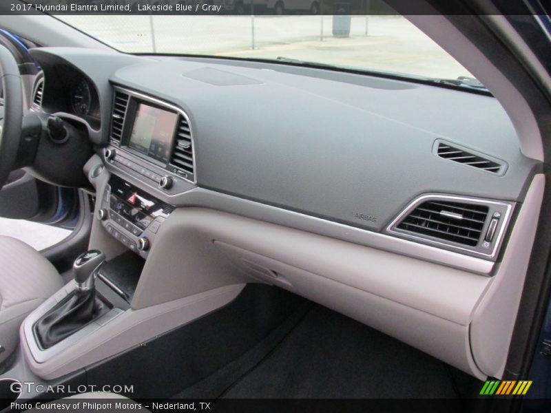 Lakeside Blue / Gray 2017 Hyundai Elantra Limited