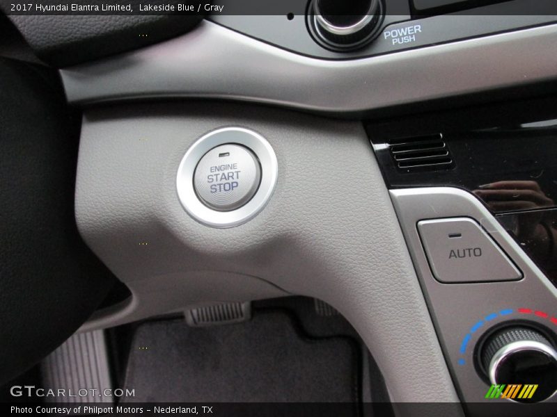 Lakeside Blue / Gray 2017 Hyundai Elantra Limited