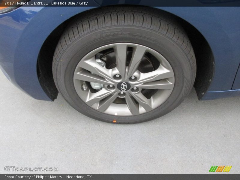 Lakeside Blue / Gray 2017 Hyundai Elantra SE