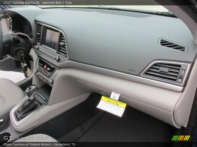 Lakeside Blue / Gray 2017 Hyundai Elantra SE