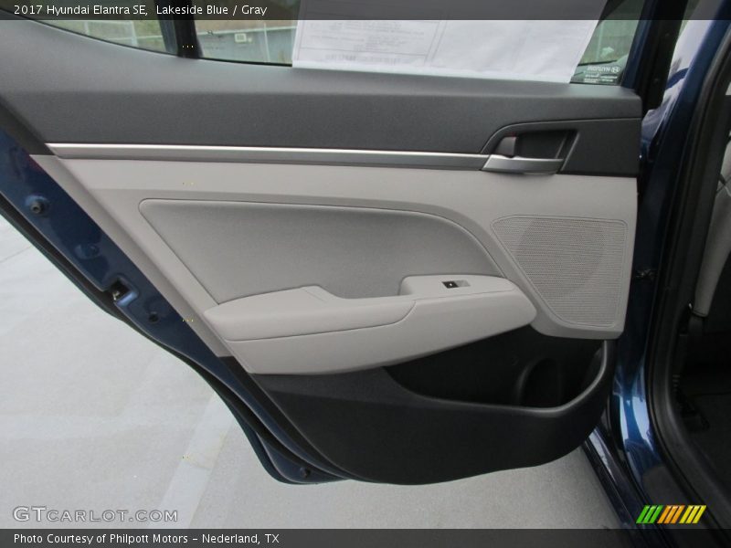 Lakeside Blue / Gray 2017 Hyundai Elantra SE