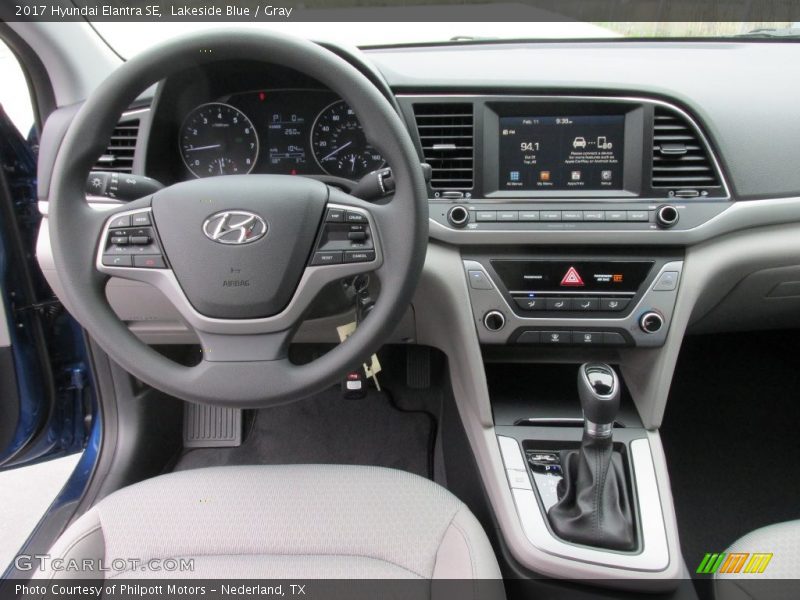 Lakeside Blue / Gray 2017 Hyundai Elantra SE