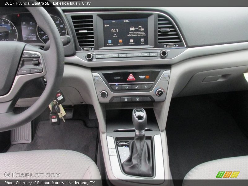 Lakeside Blue / Gray 2017 Hyundai Elantra SE