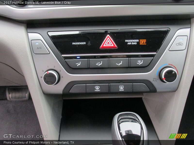 Lakeside Blue / Gray 2017 Hyundai Elantra SE
