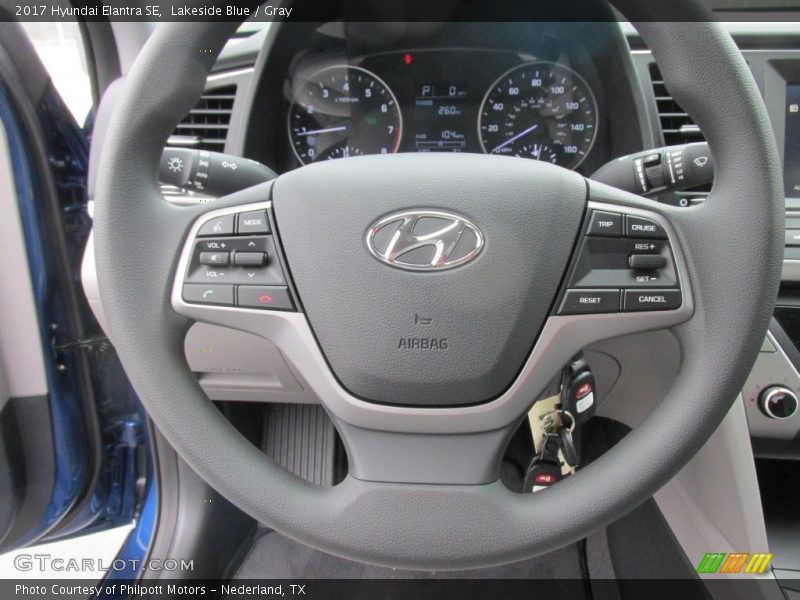 Lakeside Blue / Gray 2017 Hyundai Elantra SE