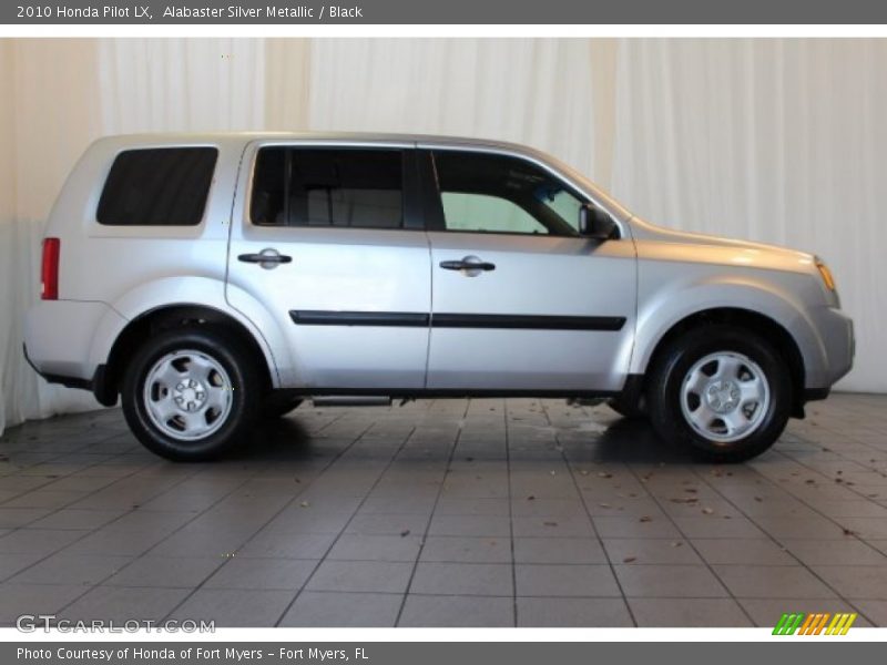 Alabaster Silver Metallic / Black 2010 Honda Pilot LX