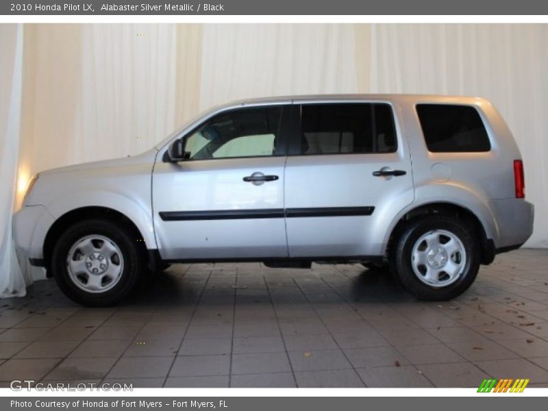 Alabaster Silver Metallic / Black 2010 Honda Pilot LX