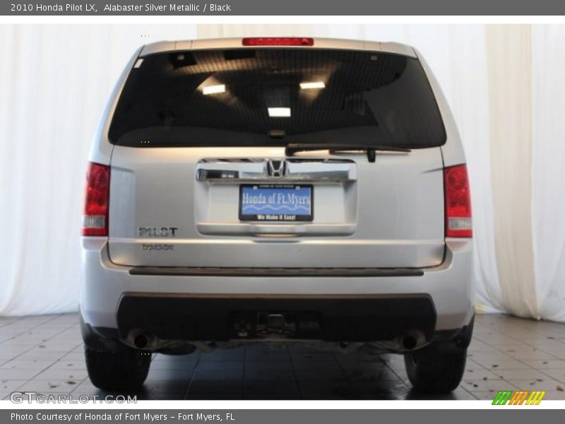 Alabaster Silver Metallic / Black 2010 Honda Pilot LX