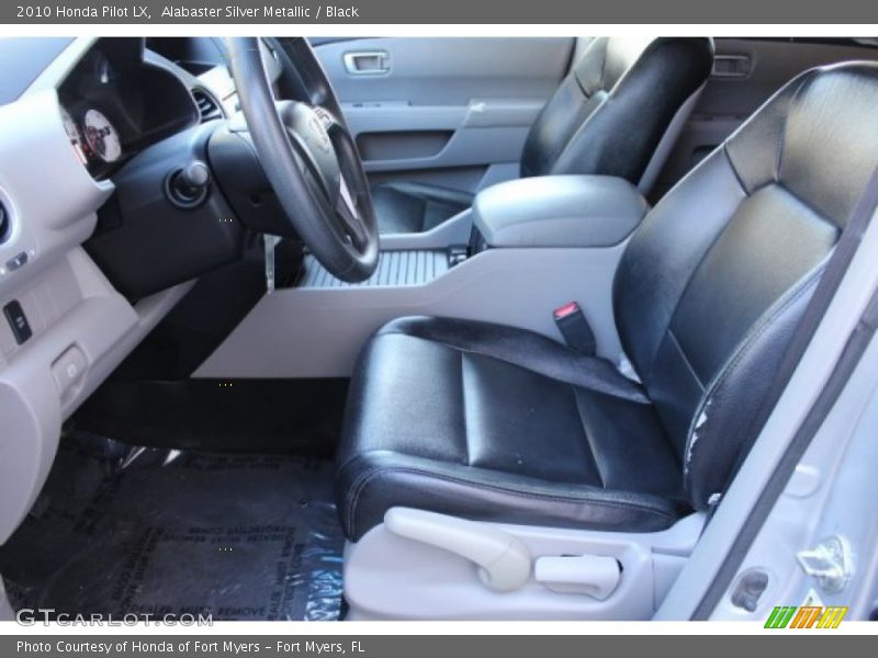 Alabaster Silver Metallic / Black 2010 Honda Pilot LX