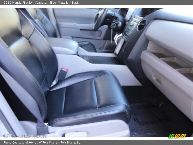 Alabaster Silver Metallic / Black 2010 Honda Pilot LX