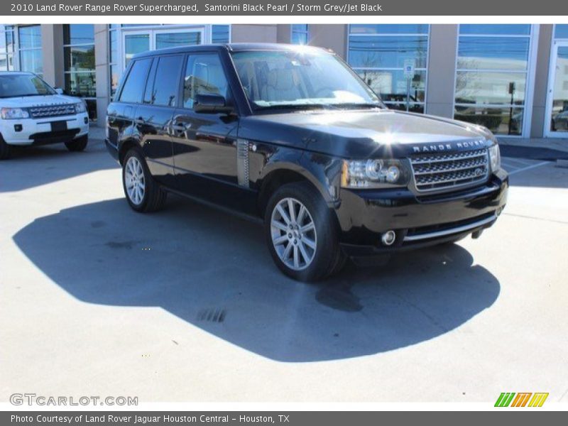 Santorini Black Pearl / Storm Grey/Jet Black 2010 Land Rover Range Rover Supercharged