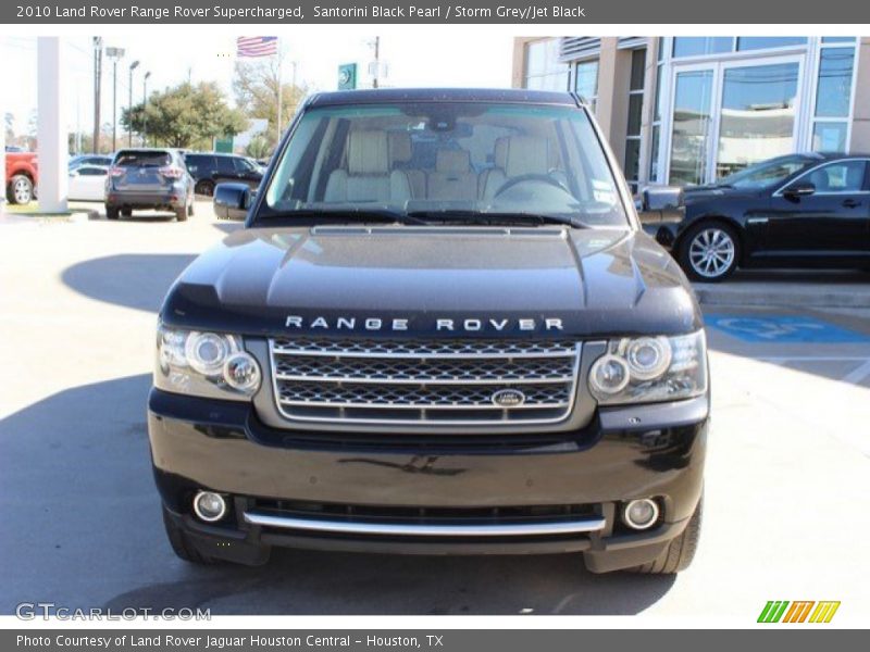 Santorini Black Pearl / Storm Grey/Jet Black 2010 Land Rover Range Rover Supercharged