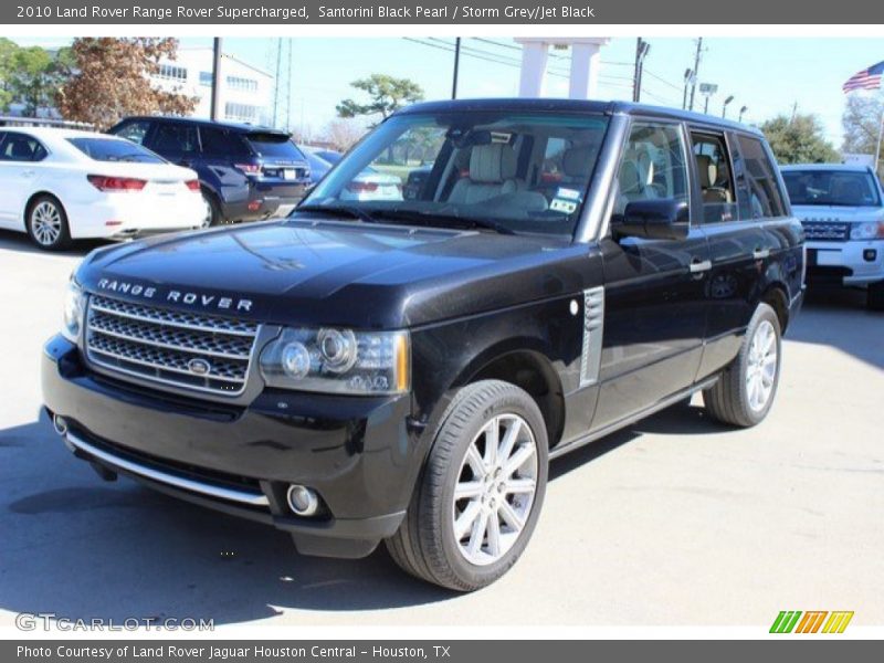 Santorini Black Pearl / Storm Grey/Jet Black 2010 Land Rover Range Rover Supercharged