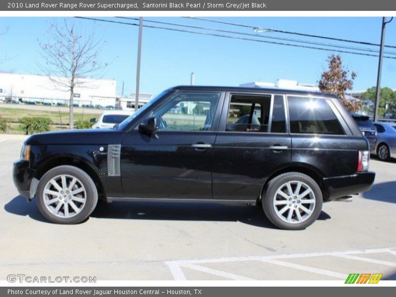 Santorini Black Pearl / Storm Grey/Jet Black 2010 Land Rover Range Rover Supercharged