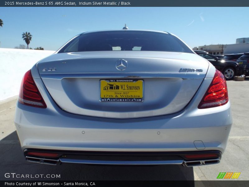 Iridium Silver Metallic / Black 2015 Mercedes-Benz S 65 AMG Sedan